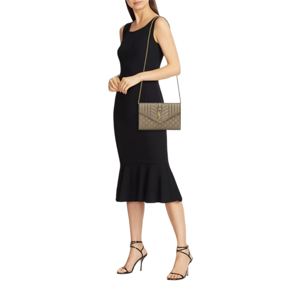 ***RESERVED! ***SOLD OFF OF PLATFORM! Saint Laurent Envelope Triquilt YSL WOC - Picture 2 of 16
